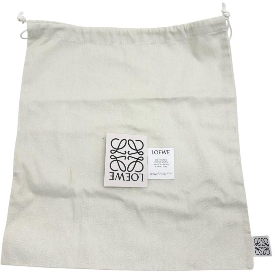 LOEWE/ロエベ A538V07X06 ハンモック ドローストリング 2WAYショルダー ハンドバッグ レザー/キャンバス レディースの画像