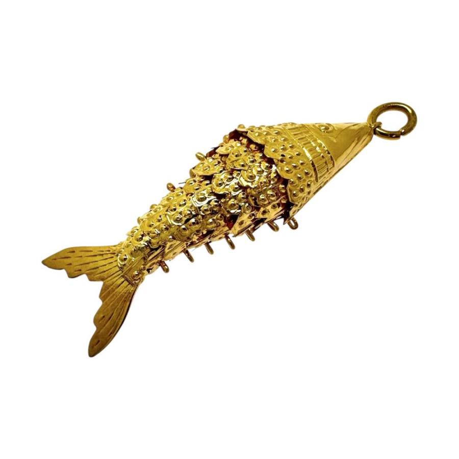 魚モチーフ ペンダントトップ/K16(分析済) ※刻印は18Kになっています