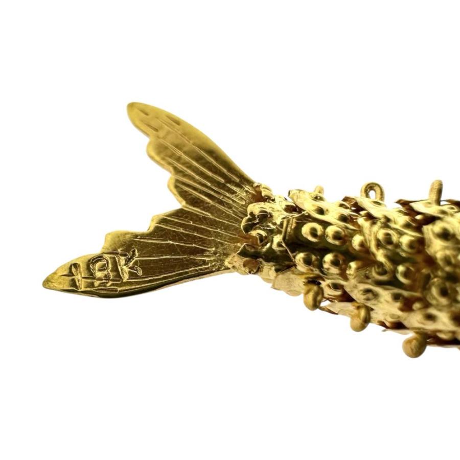 魚モチーフ ペンダントトップ/K16(分析済) ※刻印は18Kになっています