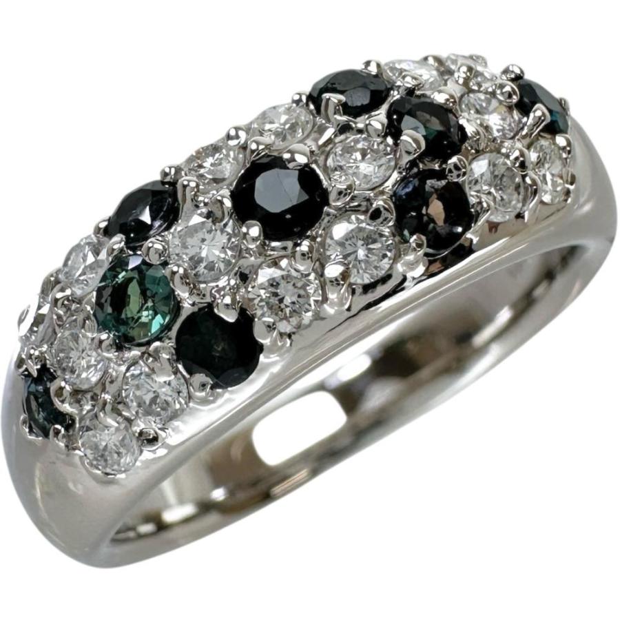 12号 アレキサンドライト 0.35ct ダイヤモンド 0.32ct リング・指輪 