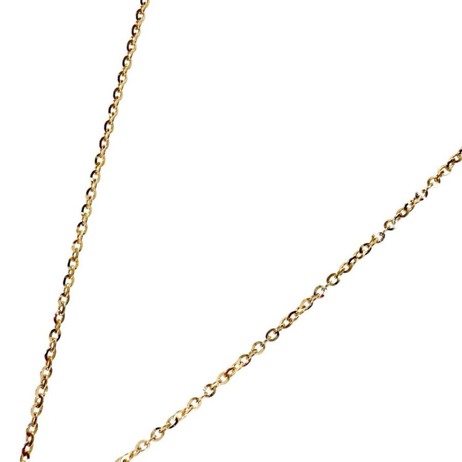 エメラルド 1.60ct ダイヤモンド 0.13ct ネックレス K18ゴールド 2.7g 45cm レディース_5