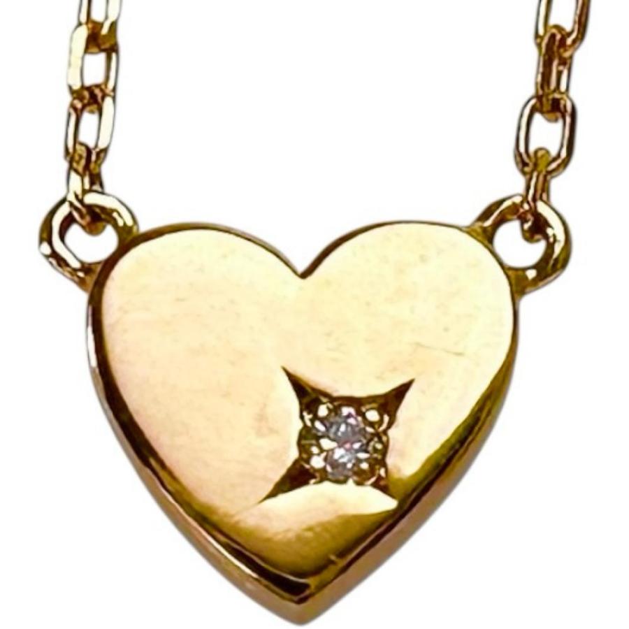 AHKAH（アーカー） ハート ダイヤモンド 0.005ct ネックレス K18