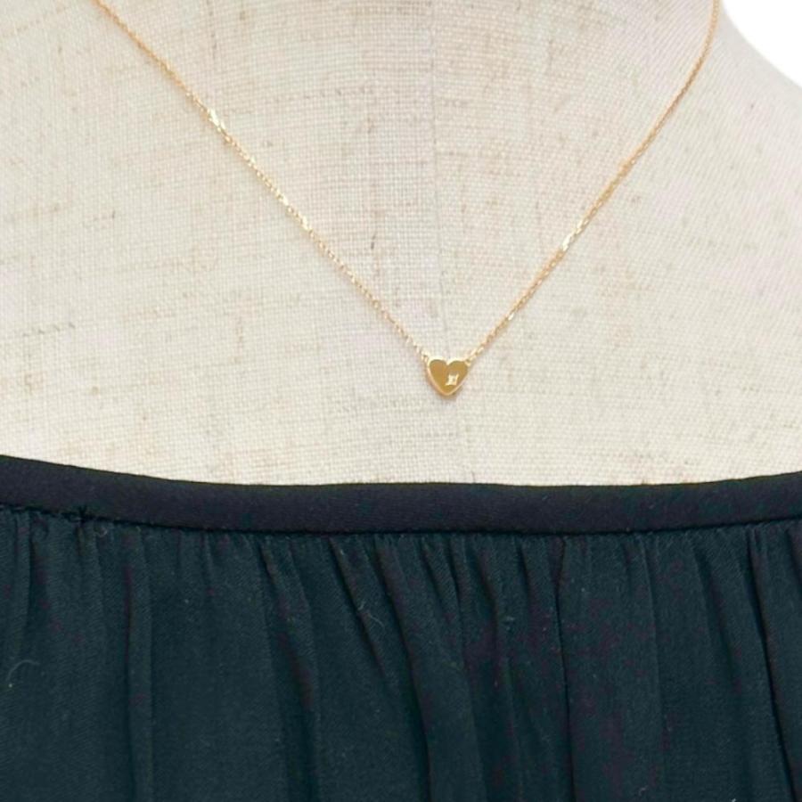 AHKAH（アーカー） ハート ダイヤモンド 0.005ct ネックレス K18