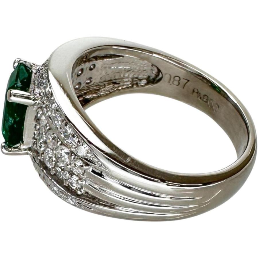 11号 エメラルド 0.87ct ダイヤモンド 0.50ct リング・指輪 Pt900 