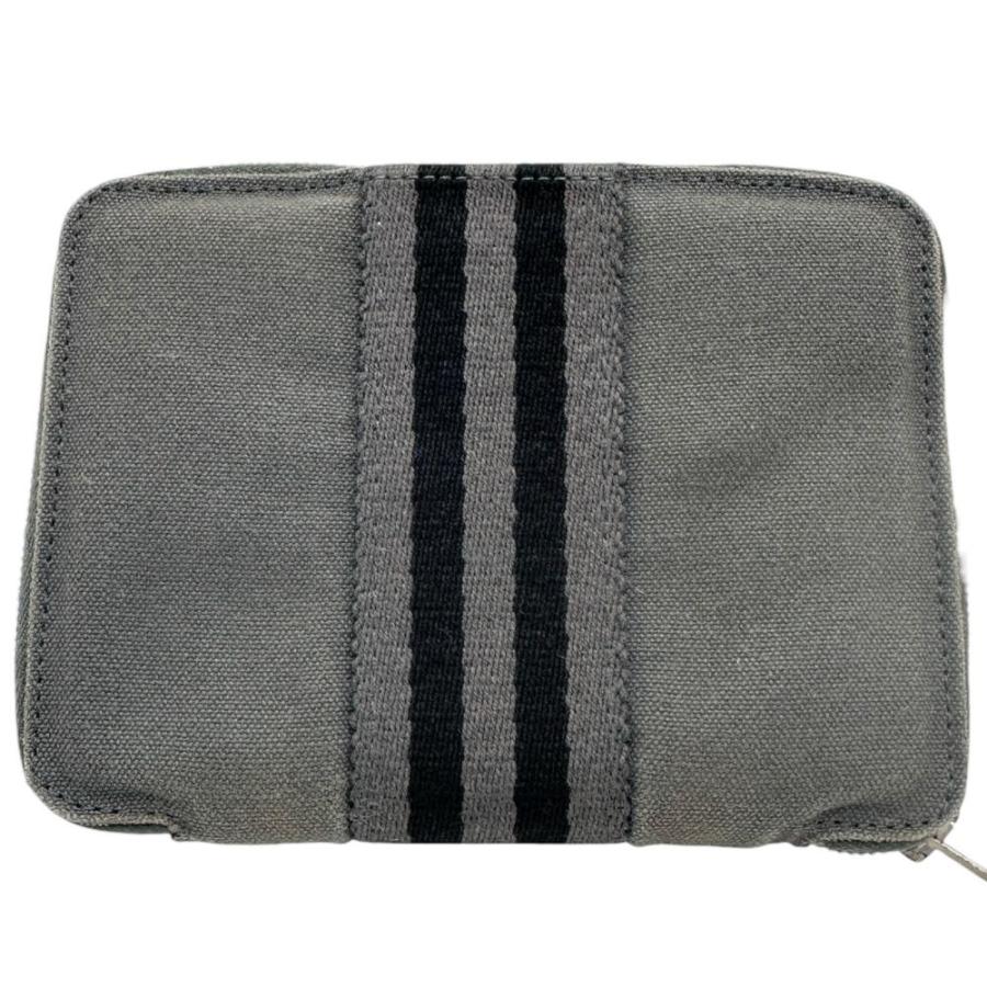 HERMES フールトゥ　財布　グレー　キャンバス　ウォレット HERMES（エルメス） フールトゥ パースPM 二つ折り財布 キャンバス