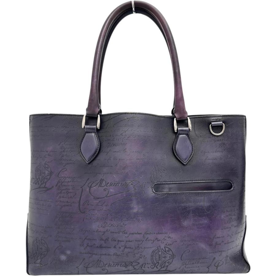 Berluti ベルルッティ カリグラフィ レザー トートバッグ Berluti/ベルルッティ トゥジュール カリグラフィ トートバッグ レザー