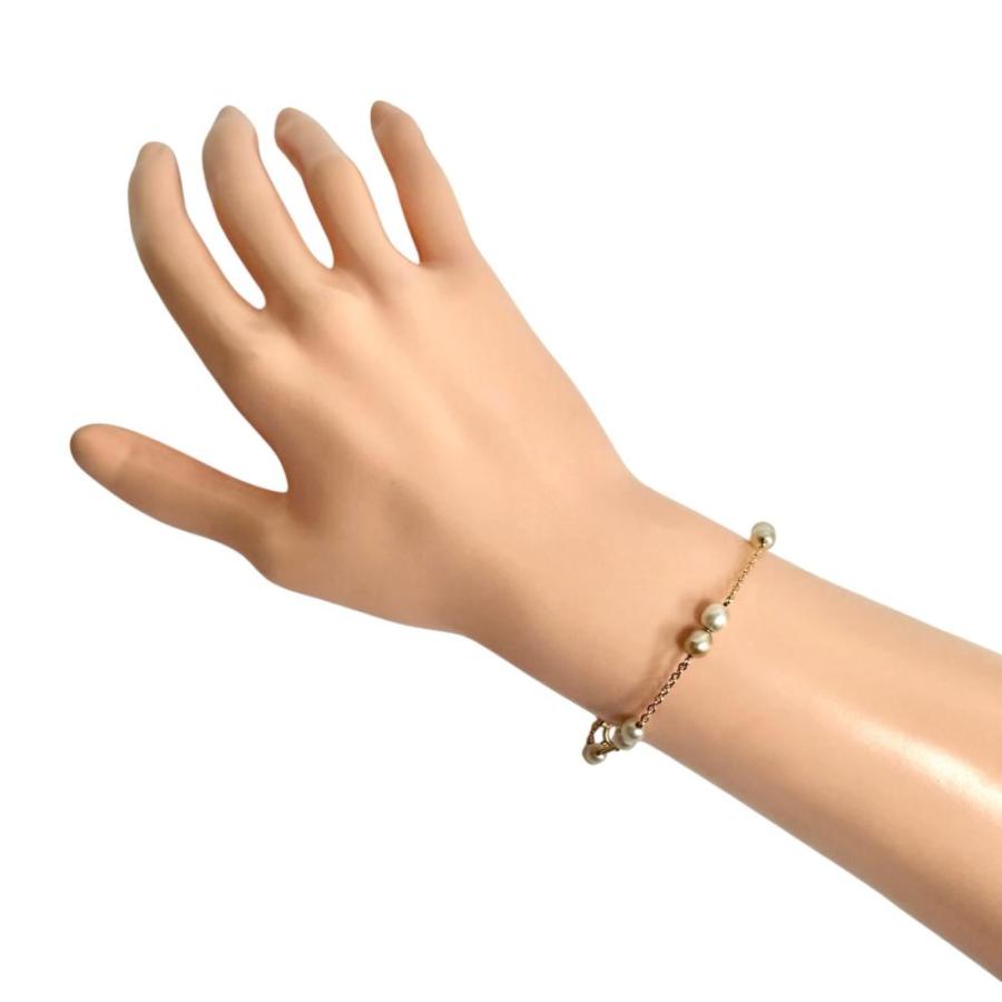 TASAKI/タサキ 淡水真珠 12珠 ブレスレット K18ゴールド 2.5g 16.5cm