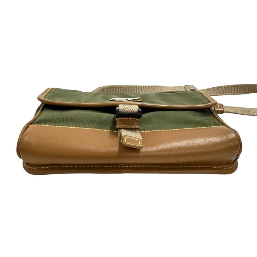 プラダ リナイロン スマートフォンケース ショルダーバッグ リナイロン 2ZH108 ブラウン ユニセックス PRADA  中古 PRADA（プラダ） リナイロン スマートフォンケース ショルダーバッグ