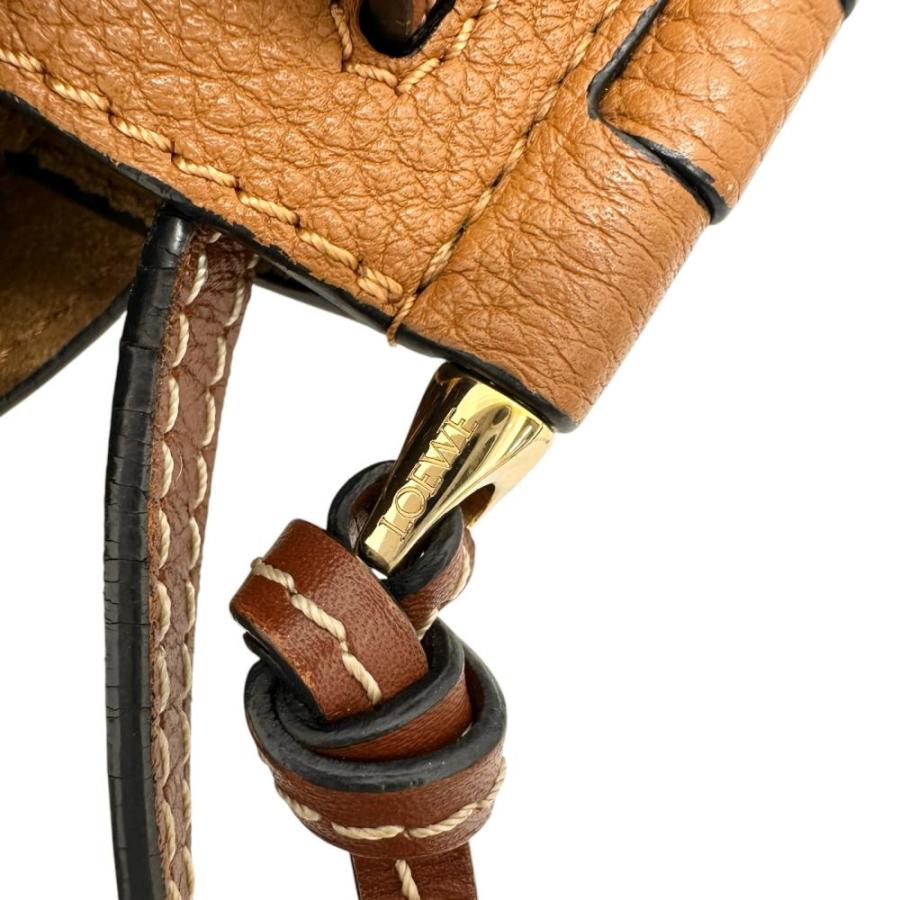 LOEWE（ロエベ） ゲート ミニ ショルダーバッグ レザー ブラウンレザー