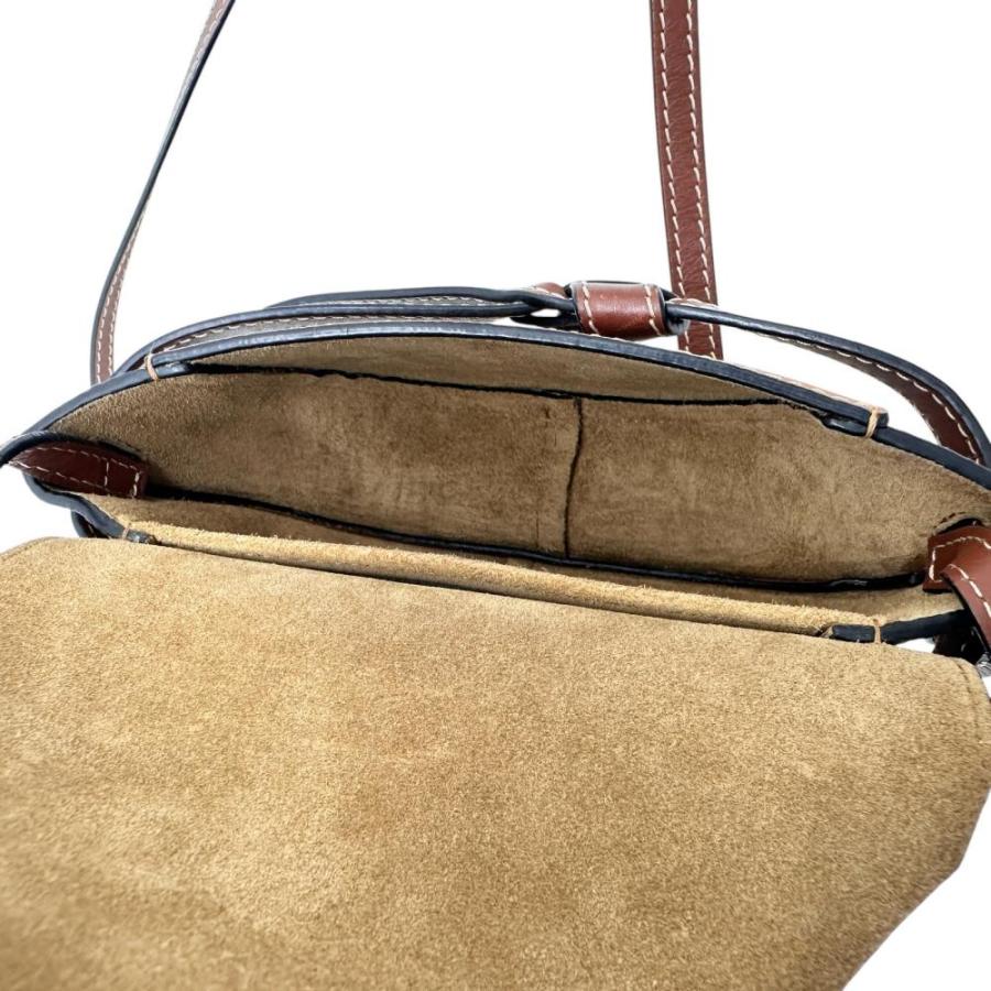 LOEWE（ロエベ） ゲート ミニ ショルダーバッグ レザー ブラウンレザー