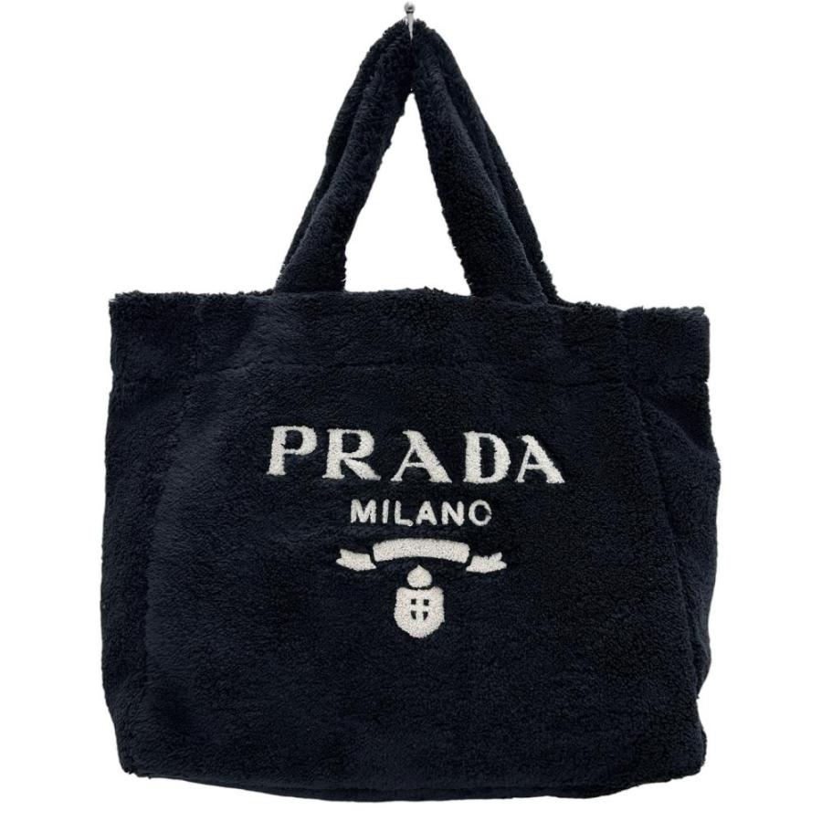 PRADA（プラダ） テリー 1BG139 トートバッグ パイル ブラック 