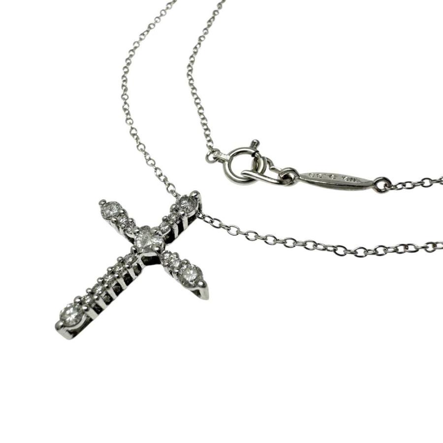 AHKAH（アーカー） クロス ダイヤモンド 計0.33ct ネックレス K18WG