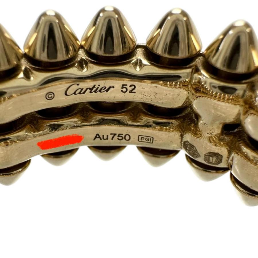 高品質　トゲトゲクラッシュリング　刻印あり　ピンクゴールド　　12号相当 Cartier（カルティエ） 10.5号CARTIER/カルティエ クラッシュ ダブル