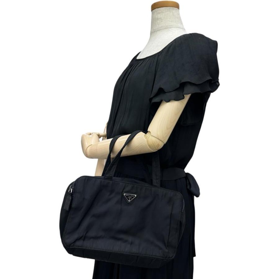 PRADA（プラダ） ビューティ バッグ ハンドバッグ ナイロン ブラック