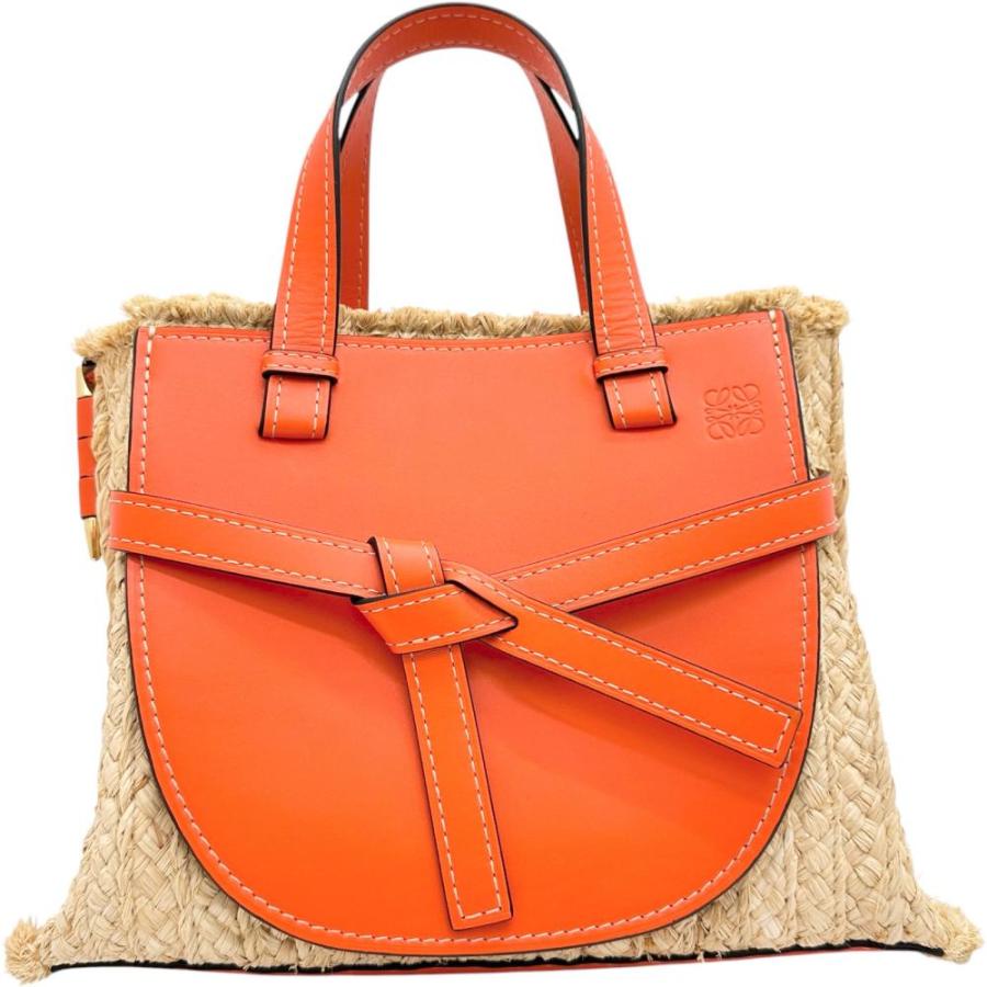 LOEWE（ロエベ） ゲート トップハンドル 2WAY ハンドバッグ ストロー 