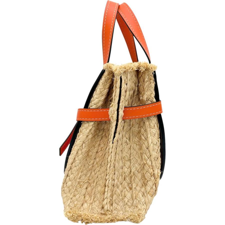 LOEWE（ロエベ） ゲート トップハンドル 2WAY ハンドバッグ ストロー 