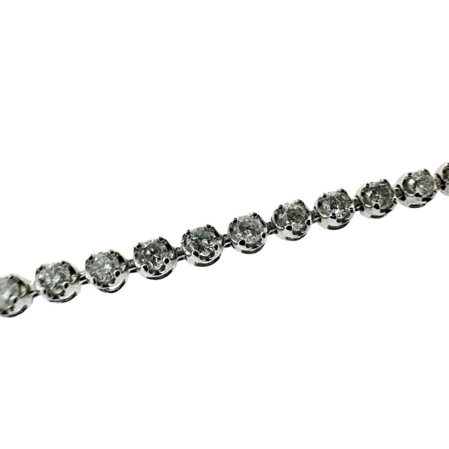 テニス ダイヤモンド 計1.00ct ブレスレット Pt850プラチナ 3.4g 18cm