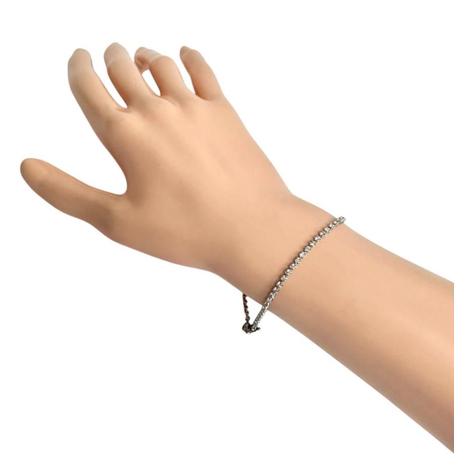 happy3339 プラチナ Pt850 ダイヤモンド テニスブレスレット テニスブレスレット プラチナ Pt850 メレダイヤモンド 1.00ct 1ct up 1