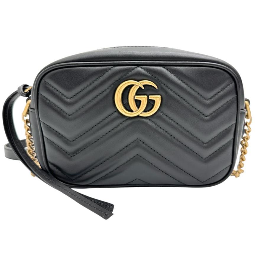 GUCCI（グッチ） ミニ カメラバッグ 448065 GGマーモント ショルダー 
