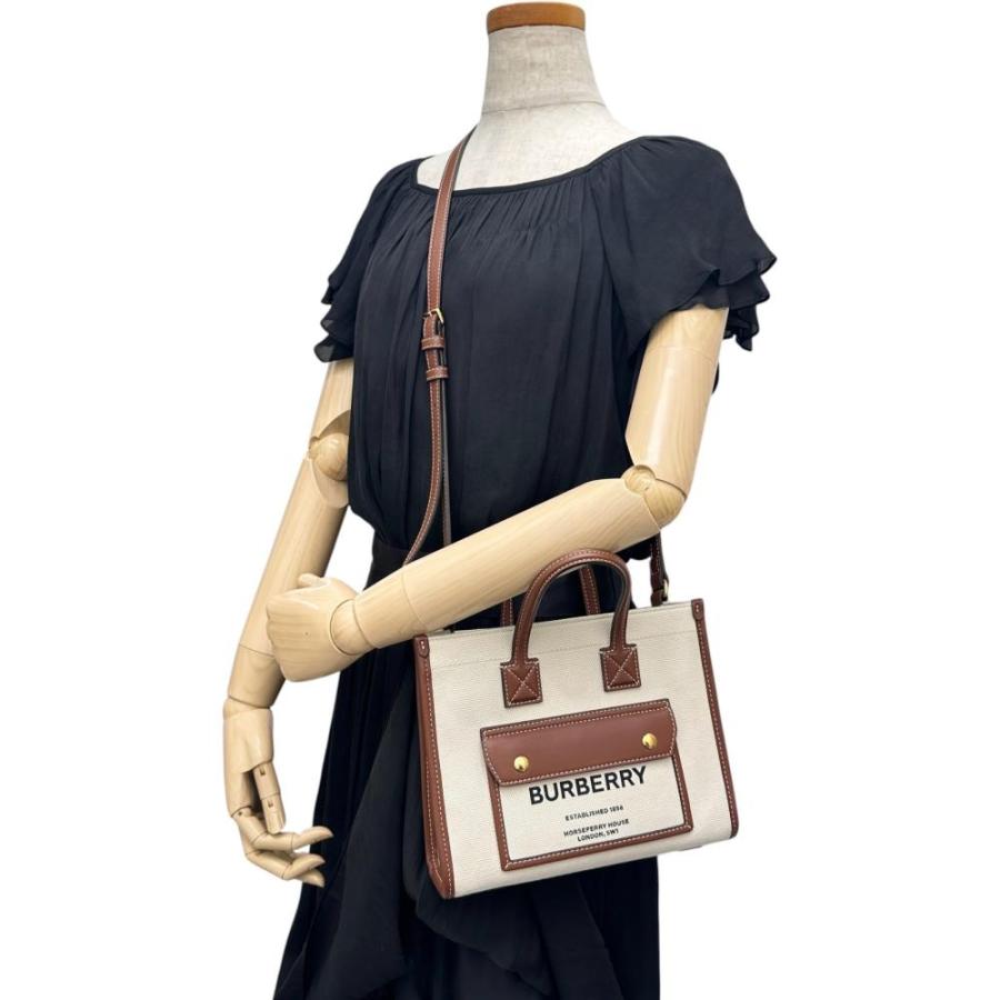 BURBERRY（バーバリー） ミニフレヤトート 2WAYショルダーバッグ 
