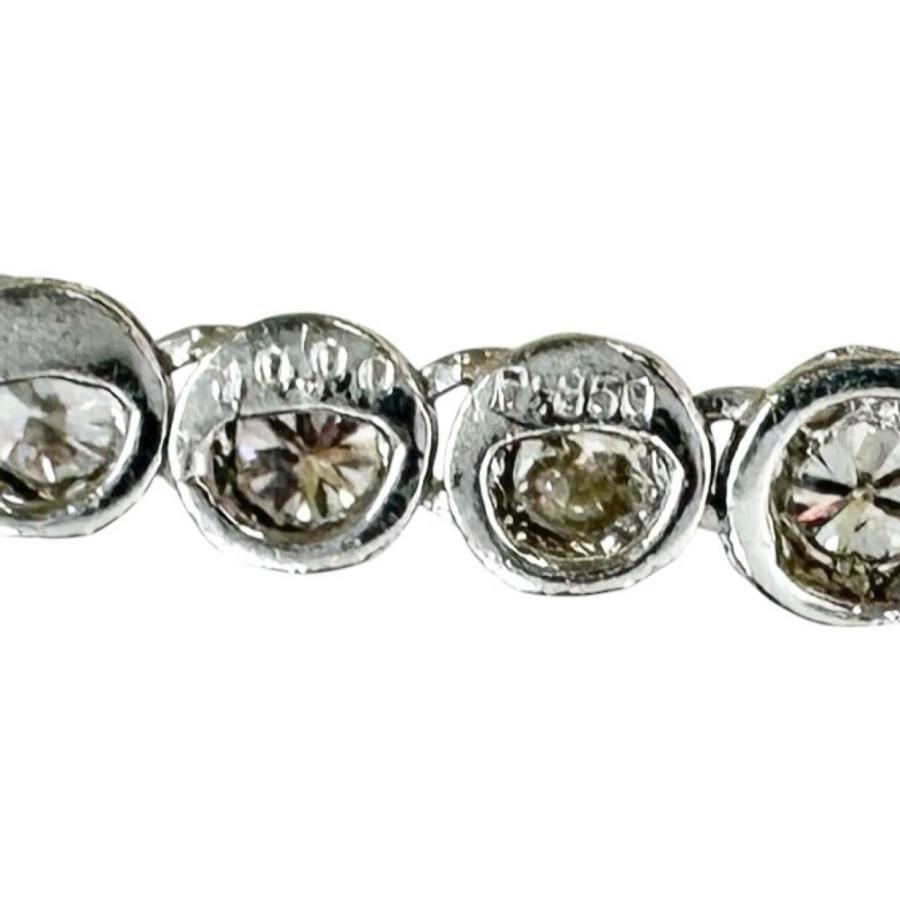 テニス ロング ダイヤモンド 10.00ct ネックレス Pt850プラチナ 29.2g
