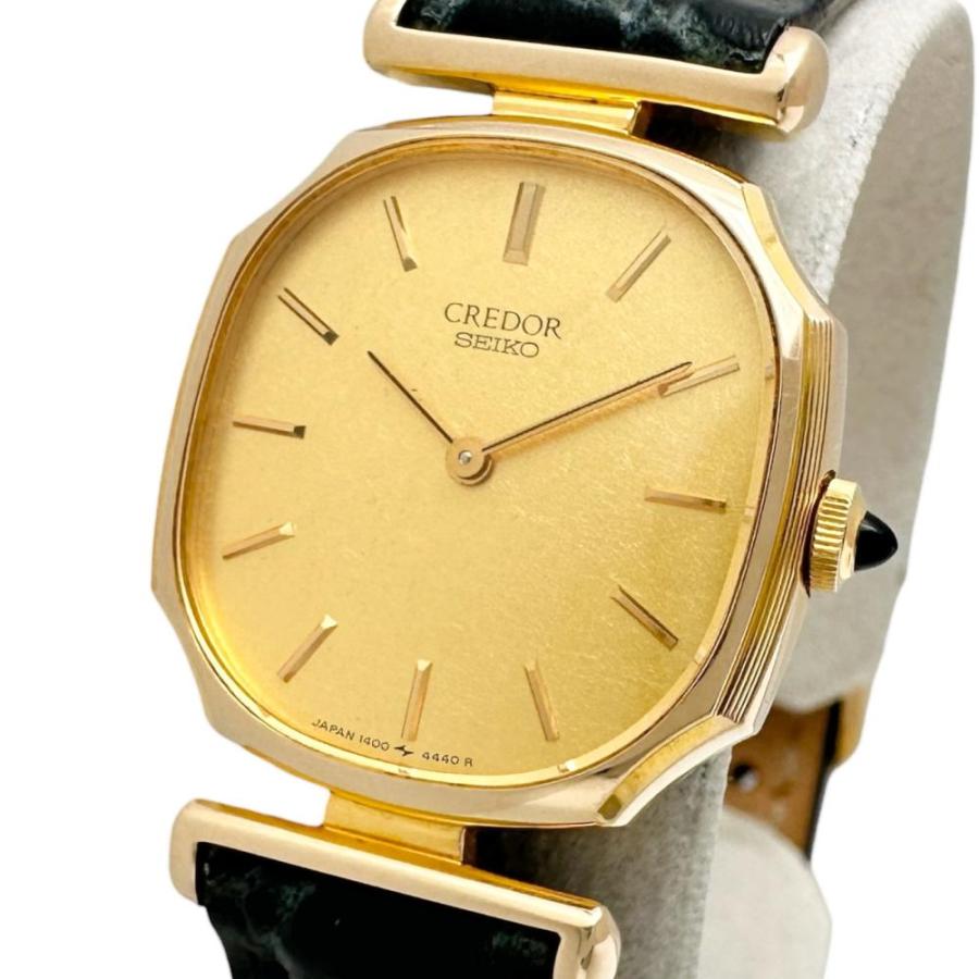 SEIKO（セイコー） クレドール 1400-7460 腕時計 K14ゴールド/レザー