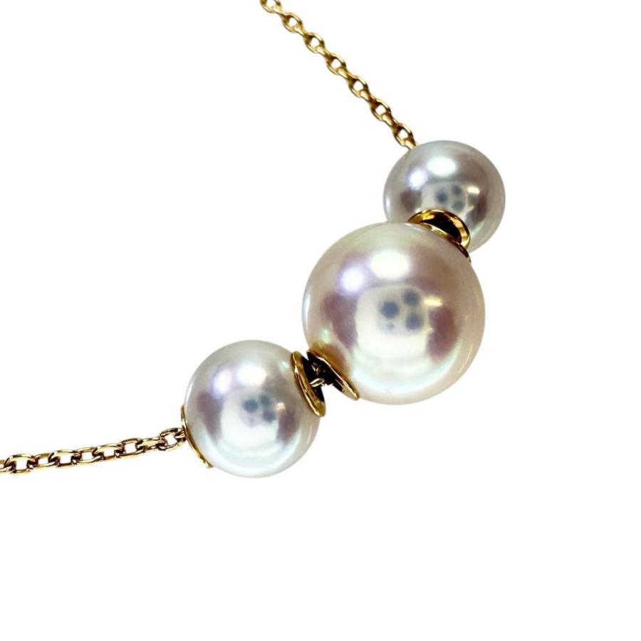 MIKIMOTO（ミキモト） Mチャーム付 アコヤパール/真珠5.5〜7.6mm