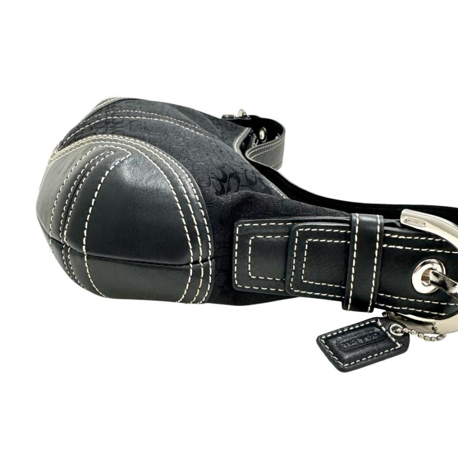 COACH コーチ シグネチャー ワンショルダーバッグ ブラック ステッチ COACH（コーチ） 2154 ミニシグネチャー ワンショルダー ショルダー