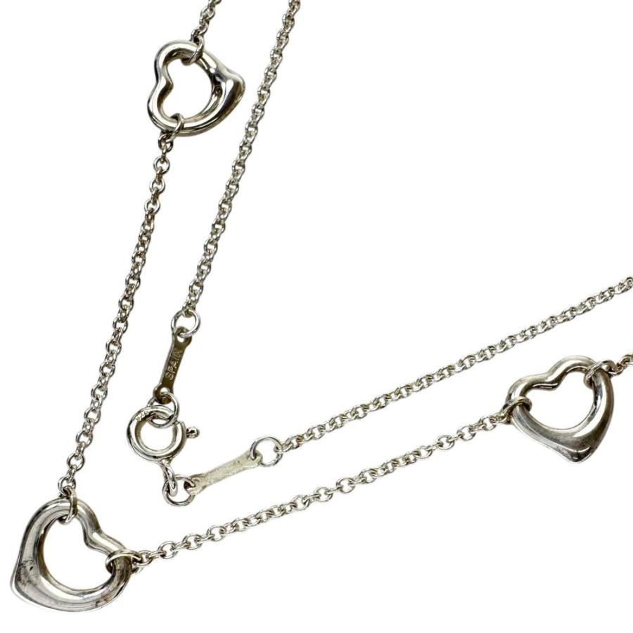 TIFFANY&Co.（ティファニー） オープンハート 3P ネックレス シルバー 