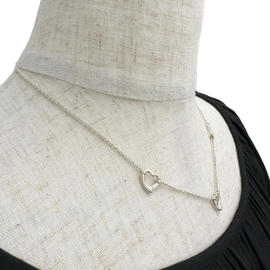TIFFANY&Co.（ティファニー） オープンハート 3P ネックレス シルバー 