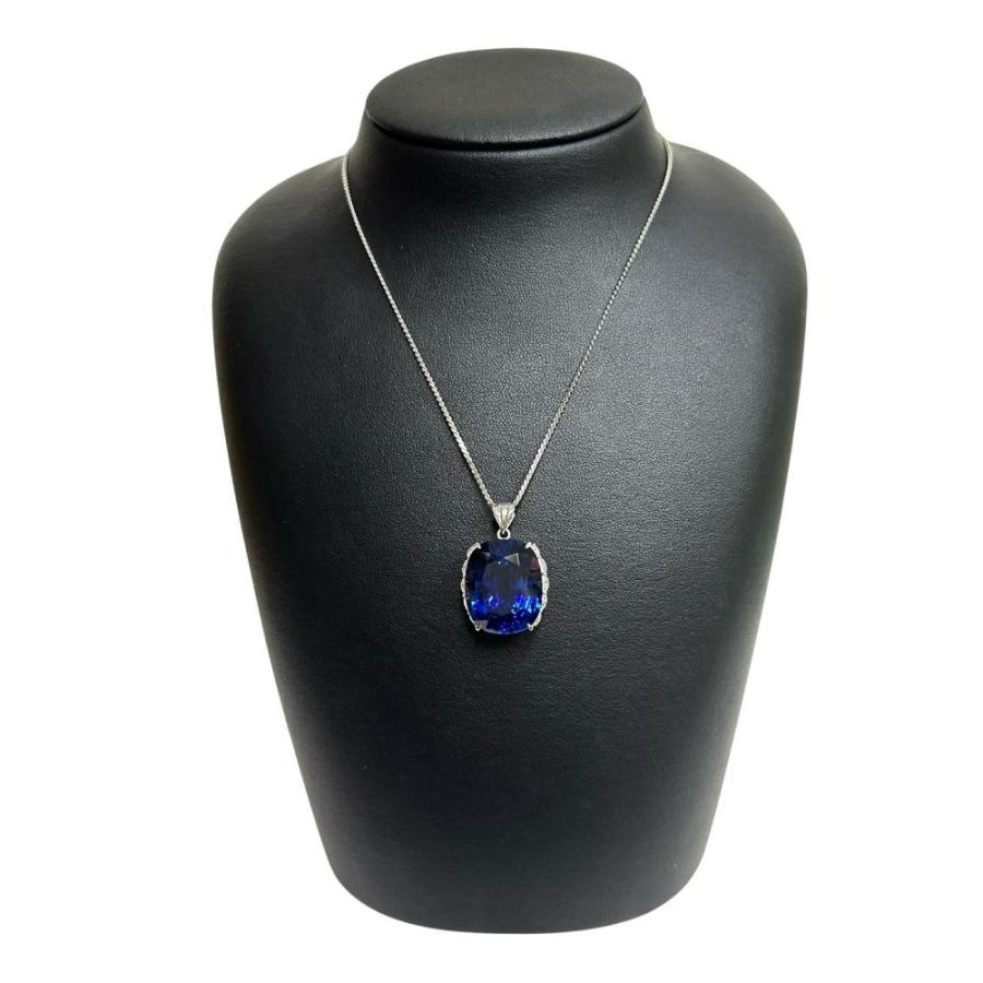 タンザナイト 29.58ct ダイヤモンド 計0.69ct ペンダントトップ Pt900