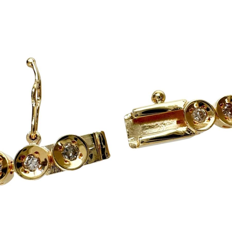テニス ダイヤモンド 3.00ct ネックレス K18ゴールド 20.2g 42cm 