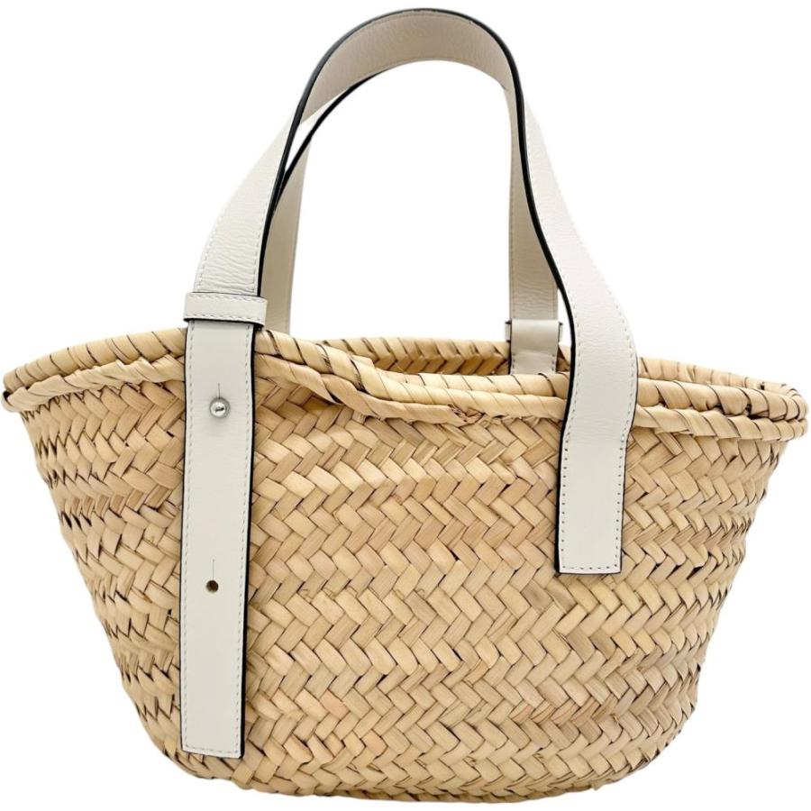 LOEWE バスケットバッグ カゴバッグ ラフィア レザー LOEWE（ロエベ） バスケットバッグ かごバッグ ハンドバッグ ラフィア