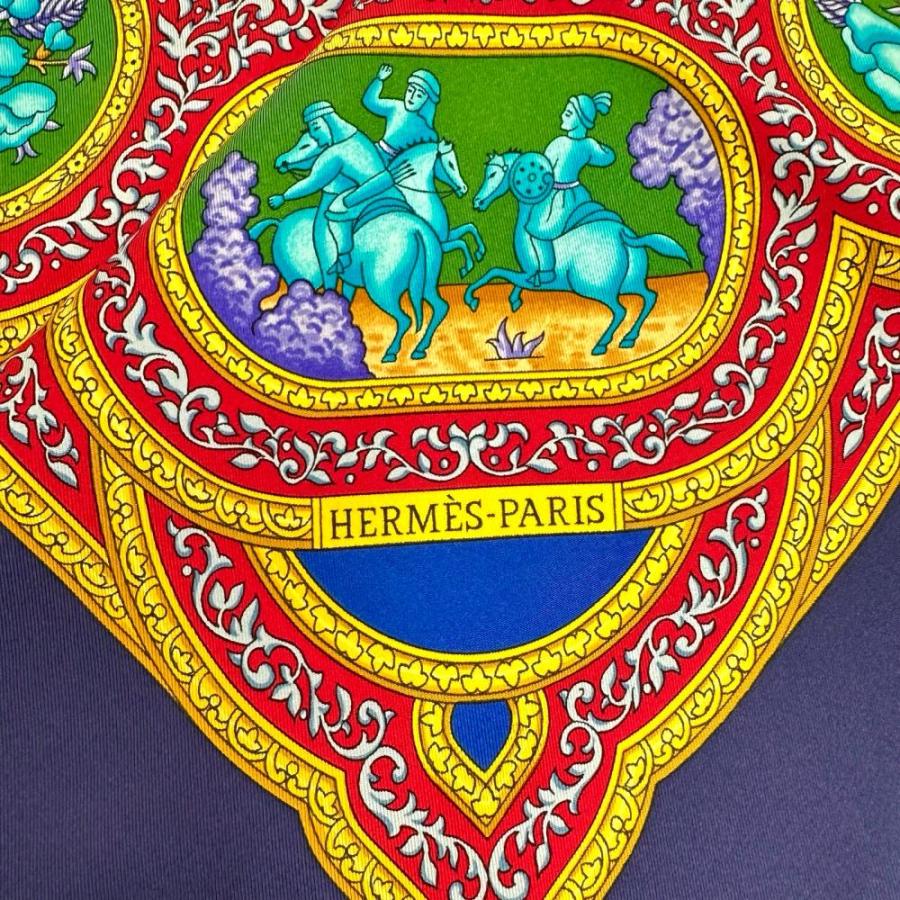HERMES（エルメス） カレ90 「QALAMDAN カラムダン」 スカーフ シルク