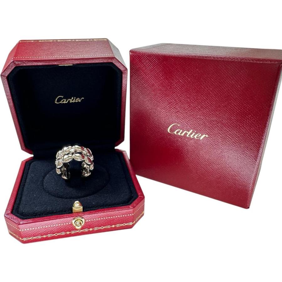 K18WG ダイヤモンドリング 12号 Cartier（カルティエ） 12号CARTIER/カルティエ ハニームーン オールド