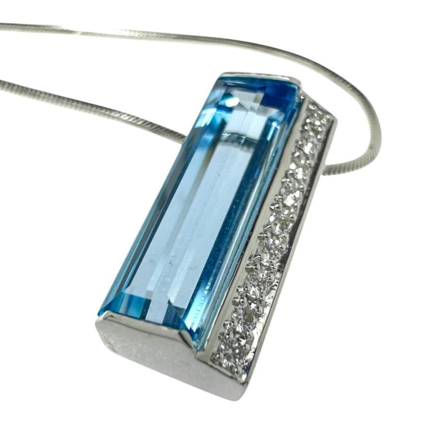 TASAKI/タサキ ブルートパーズ ダイヤモンド 計0.07ct ネックレス 