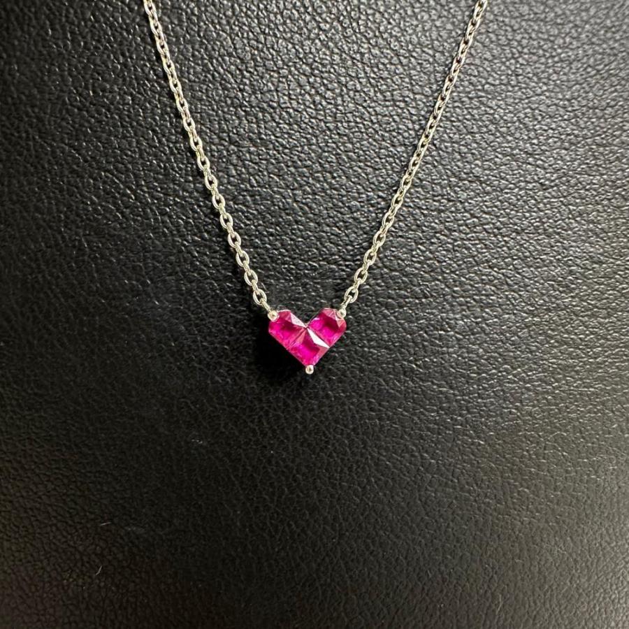 ひかる STAR JEWELRY ミステリアスハート ネックレス ピンク STAR JEWELRY/スタージュエリー ハート ミステリーセッティングルビー