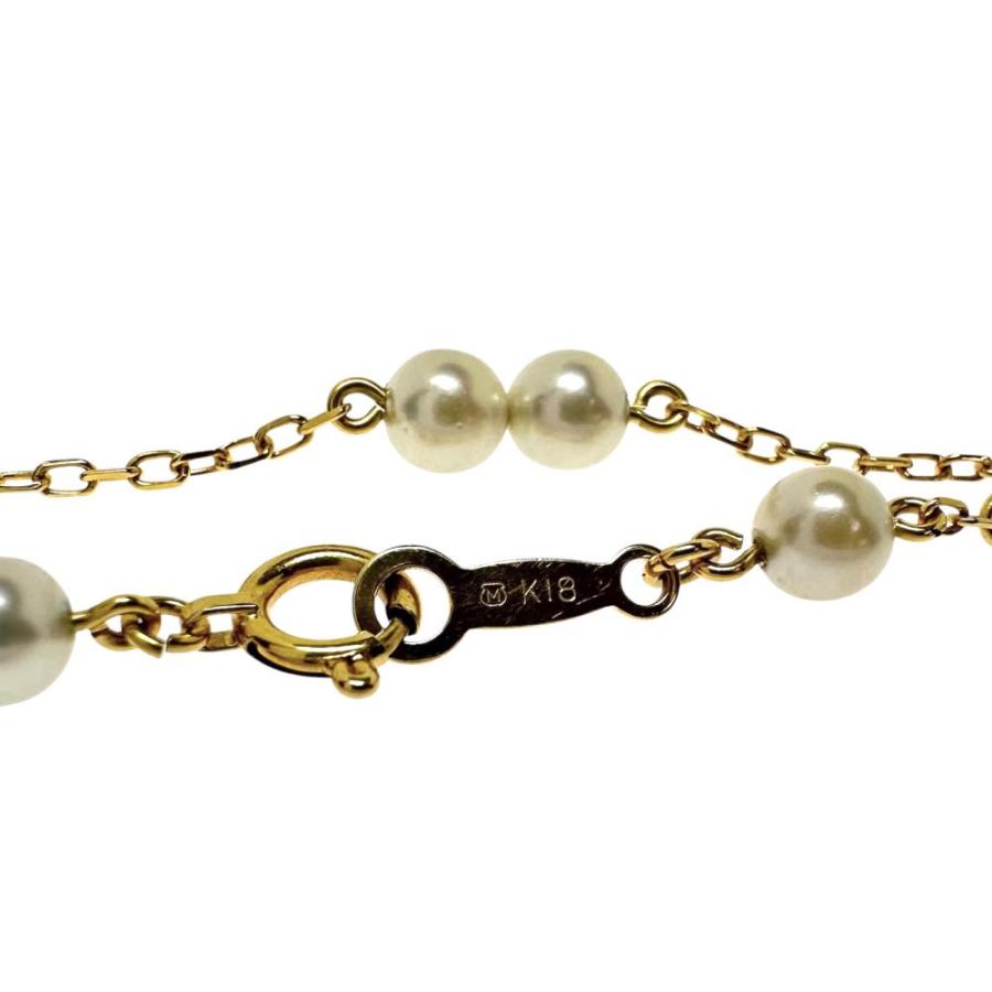 MIKIMOTO（ミキモト） アコヤ真珠3.8mm×9P ブレスレット K18ゴールド 