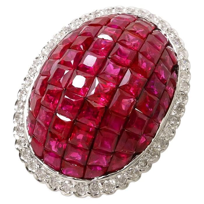 13号 ミステリーセッティング ルビー (キャビティ充填) 計8.25ct 13号 ミステリーセッティング ルビー (キャビティ充填) 計8.25ct