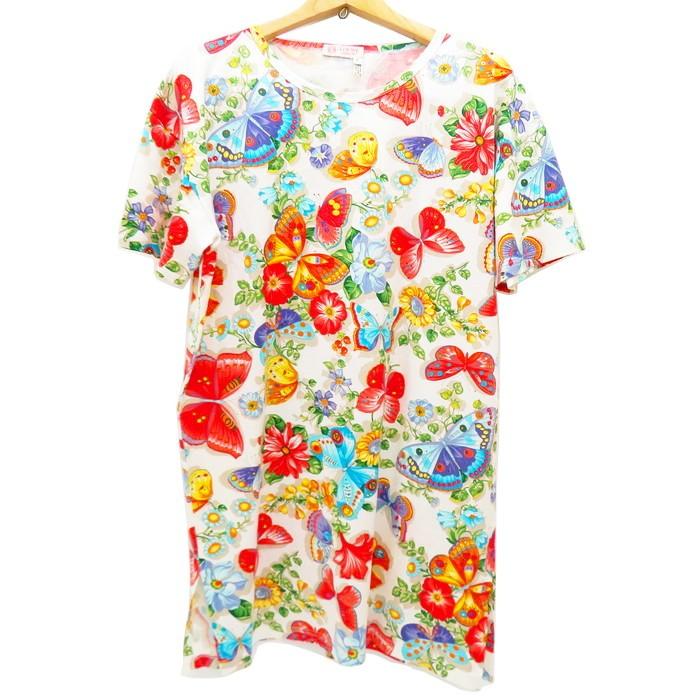 LOEWE（ロエベ） オーバーサイズ 蝶/チョウ柄 花柄 半袖Tシャツ 