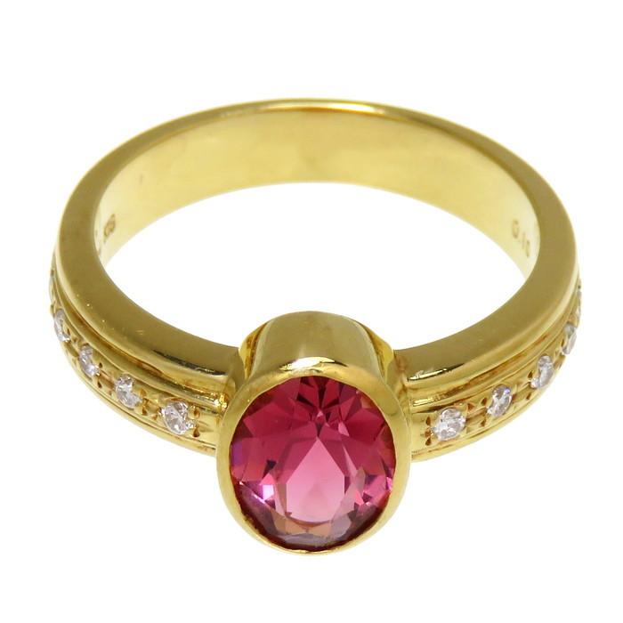11.5号TASAKI/タサキ ピンクトルマリン ダイヤモンド 計0.10ct リング