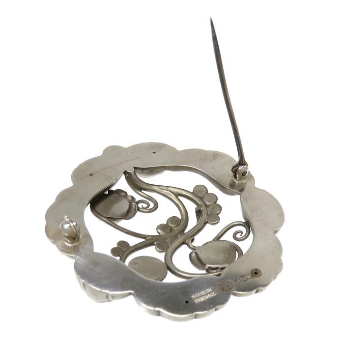Georg Jensen/ジョージジェンセン 植物モチーフ ブローチ シルバー925