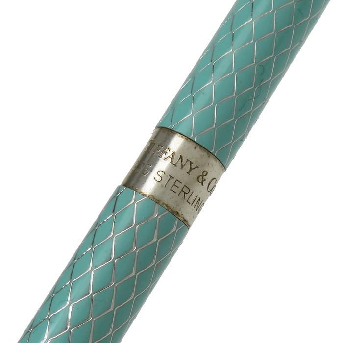 美品　TIFFANY　パースペン　ボールペン　925　シルバー　銀　ダイヤカット TIFFANY&Co.（ティファニー） パースペン ダイヤモンドテクスチャー