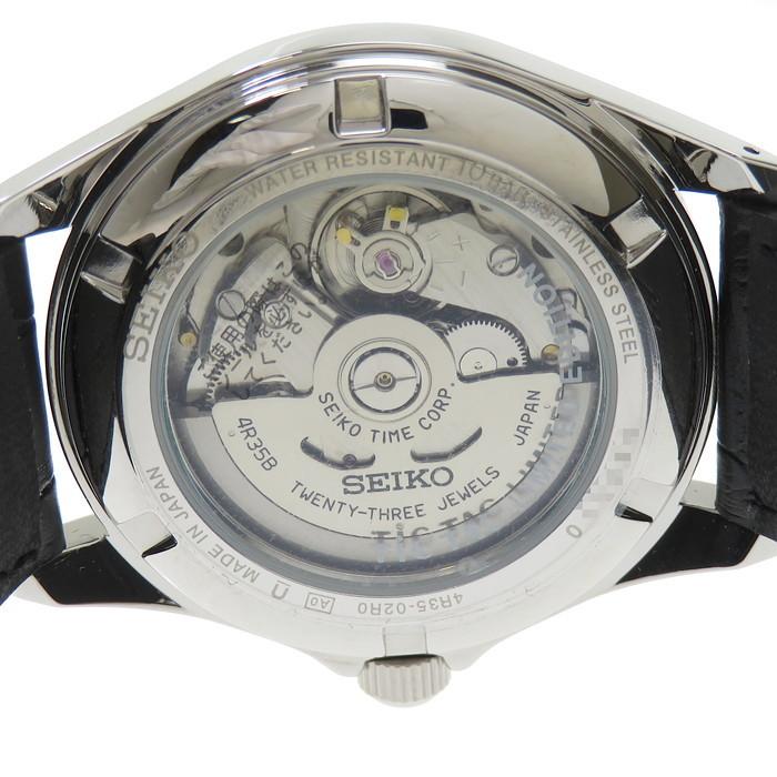 セイコー SZSB007 4R35-02R0 SEIKO×TiCTAC 35周年記念モデル 腕時計 ステンレス/レザー 自動巻き/オートマ  ブラック革ベルト メンズ