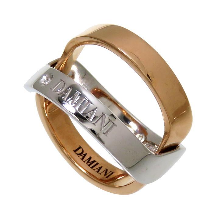 【新古品】DAMIANI ダミアーニ リング2点セット　定価40万 DAMIANI（ダミアーニ） 8.5号Damiani/ダミアーニ 2連 ダイヤモンド