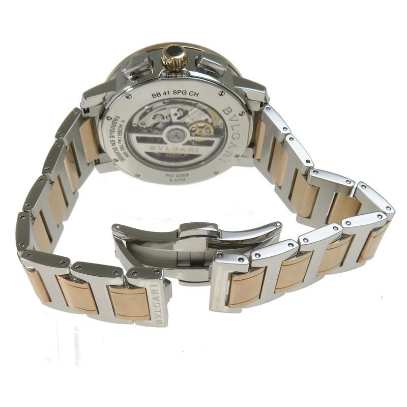 BVLGARI クロノグラフ 腕時計 18k\ステンレスオートマチック