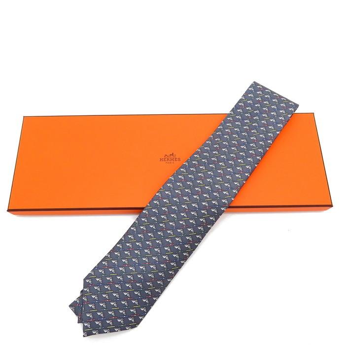 美品】HERMES エルメス ネクタイ ストライプ カラフル シルク100