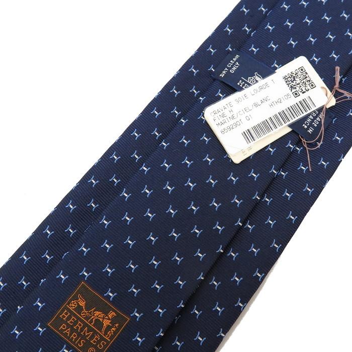 HERMES（エルメス） CRAVATE SOIE LOURDE 未使用品 ネクタイ シルク100
