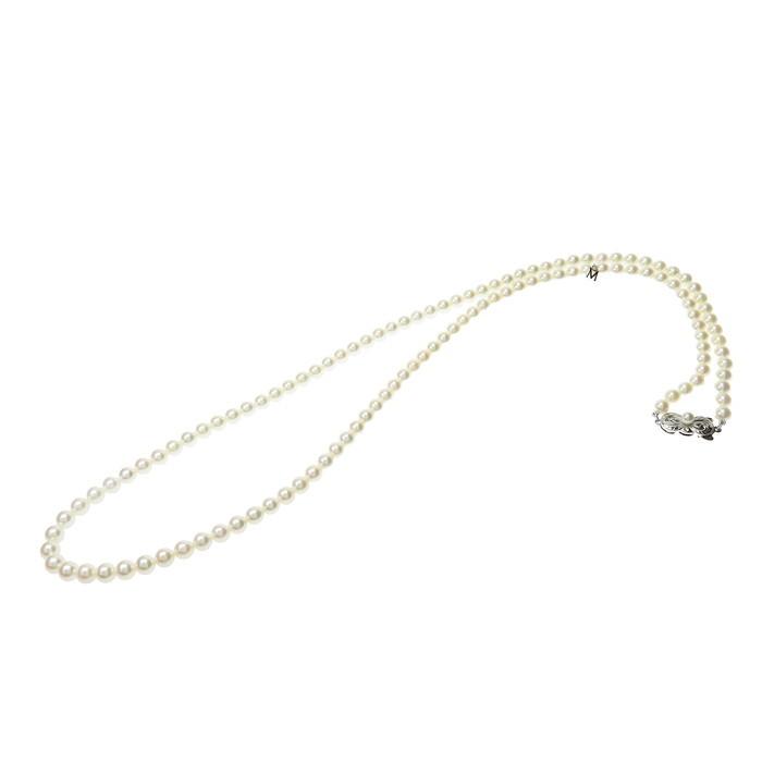 MIKIMOTO（ミキモト） ロング アコヤ真珠 約5.2〜6.0mm程度 ネックレス 