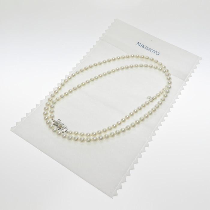 MIKIMOTO（ミキモト） ロング アコヤ真珠 約5.2〜6.0mm程度 ネックレス 